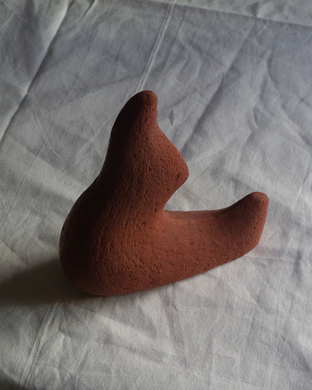 Handmade Ceramic Miniature Red Sculpture