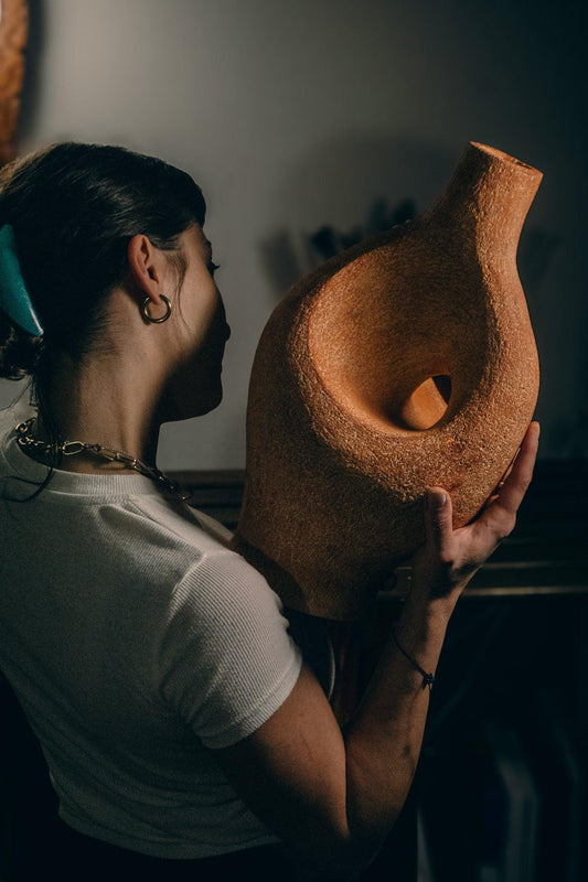 Mediterranean Abstract Vase - gam collective