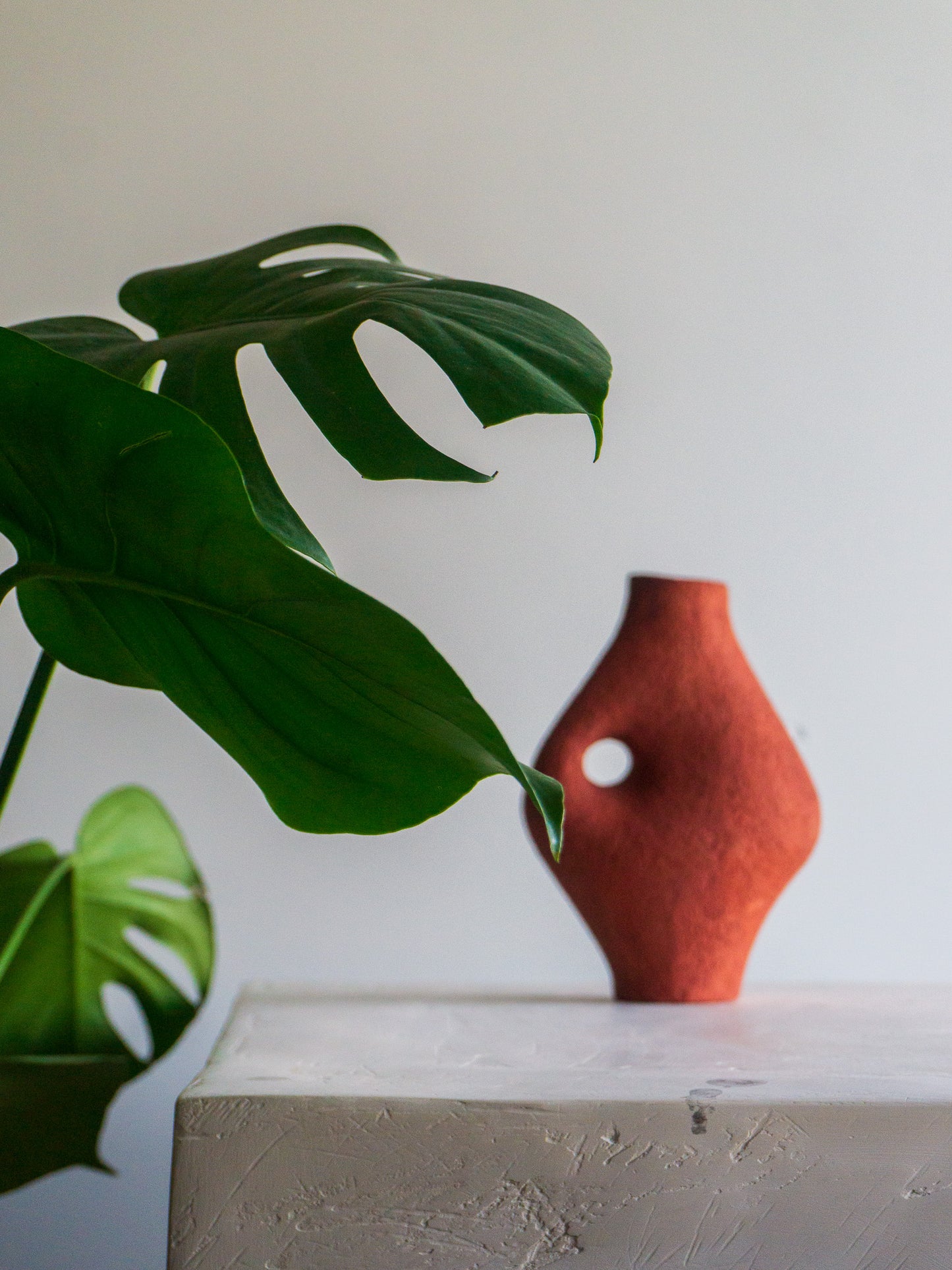 Iron Oxide Tiny Ceramic Vase