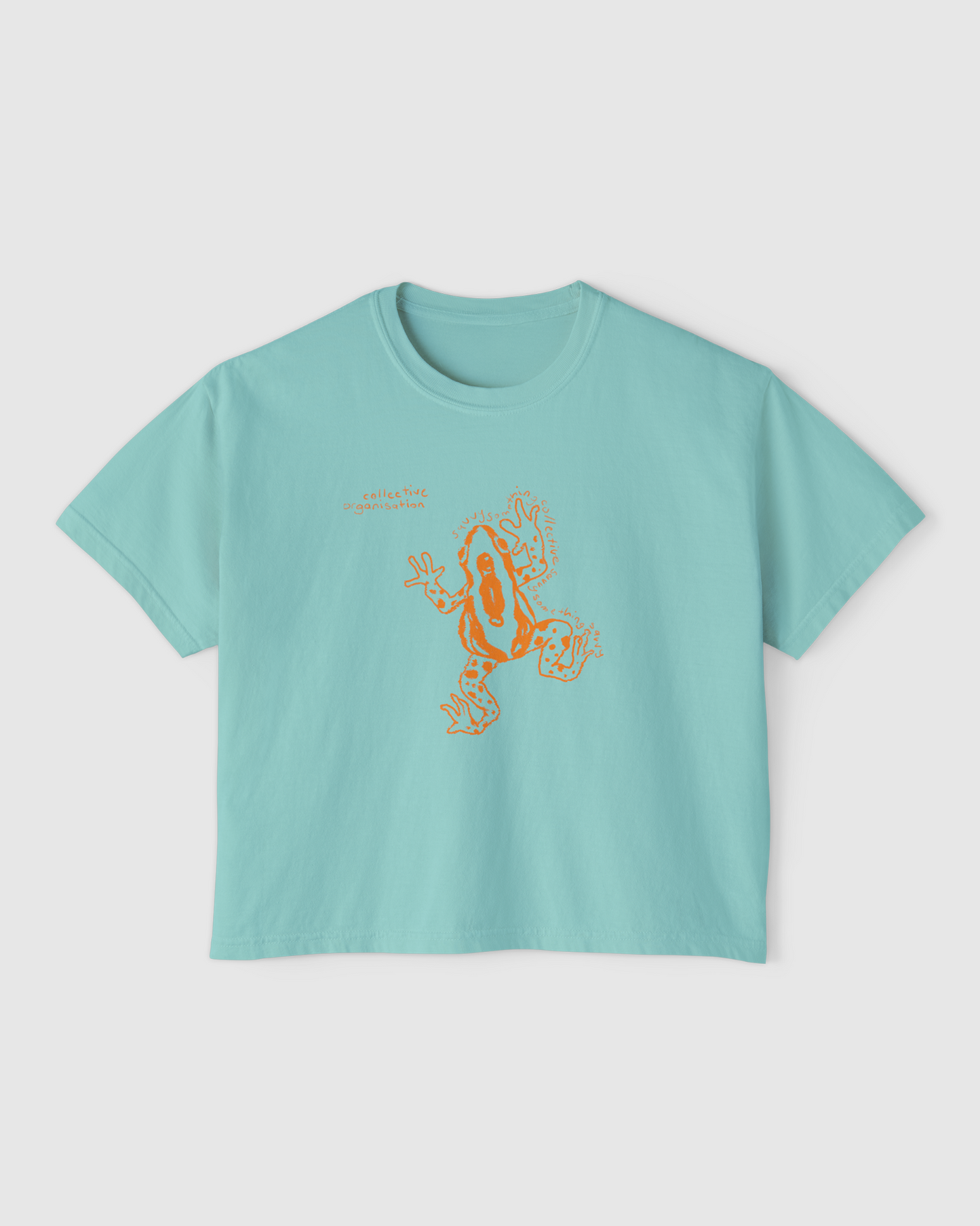 Frog Boxy Tee Women's Shirt - Cute Frog Design