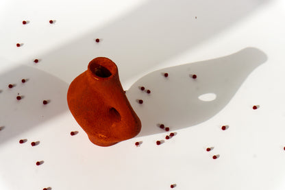 Iron Oxide Tiny Ceramic Vase