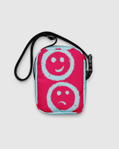 Cute Face Design Utility Crossbody Bag