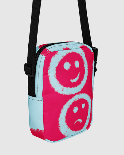 Cute Face Design Utility Crossbody Bag