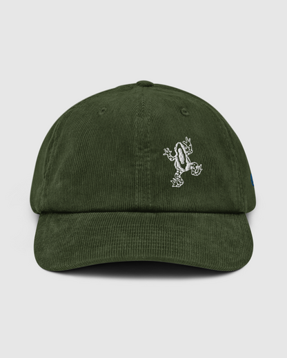 Frog Design Corduroy Hat - Cute Frog Design