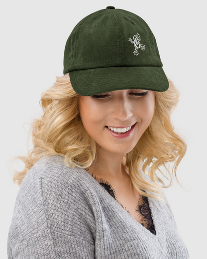 Frog Design Corduroy Hat - Cute Frog Design