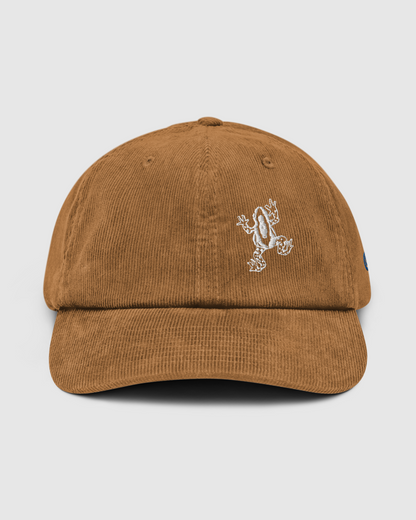 Frog Design Corduroy Hat - Cute Frog Design