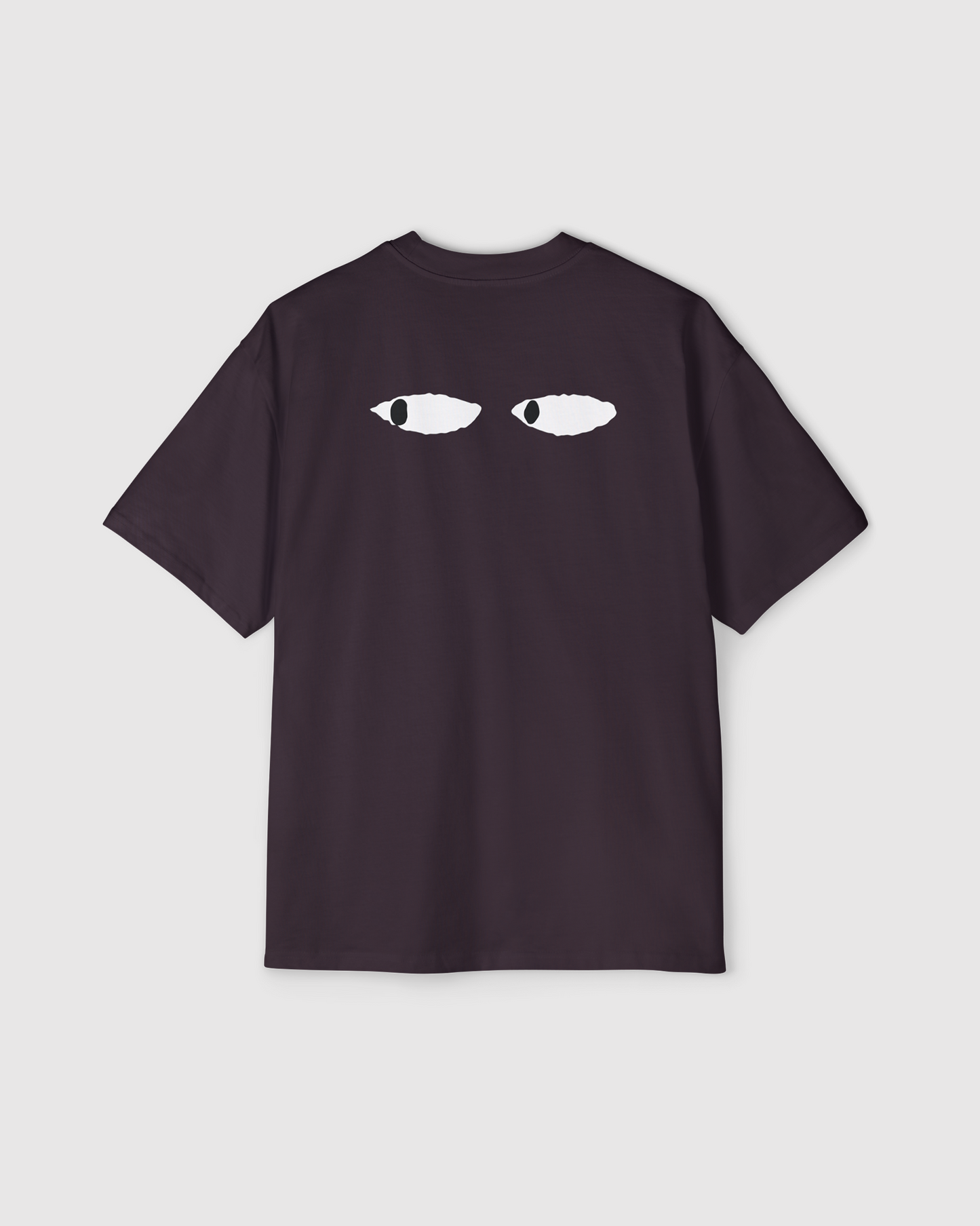 Heavy Oversized Tee - Cute Eyes Print